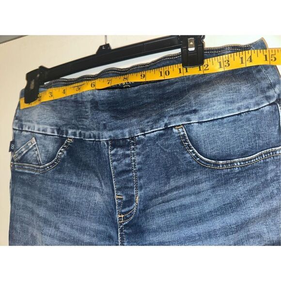 Rock Republic Jeans Womens 10 Medium Blue Denim Rx Fever Crop Jeggings Mid Rise - Picture 7 of 8